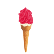 Kleuterijsje Aardbei Dip,Soft Ice Corner,Angelo,Good Choice;1,90